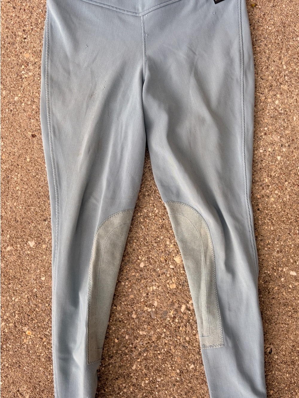 Kerrits Light Blue-Gray Kids Medium Riding Tights